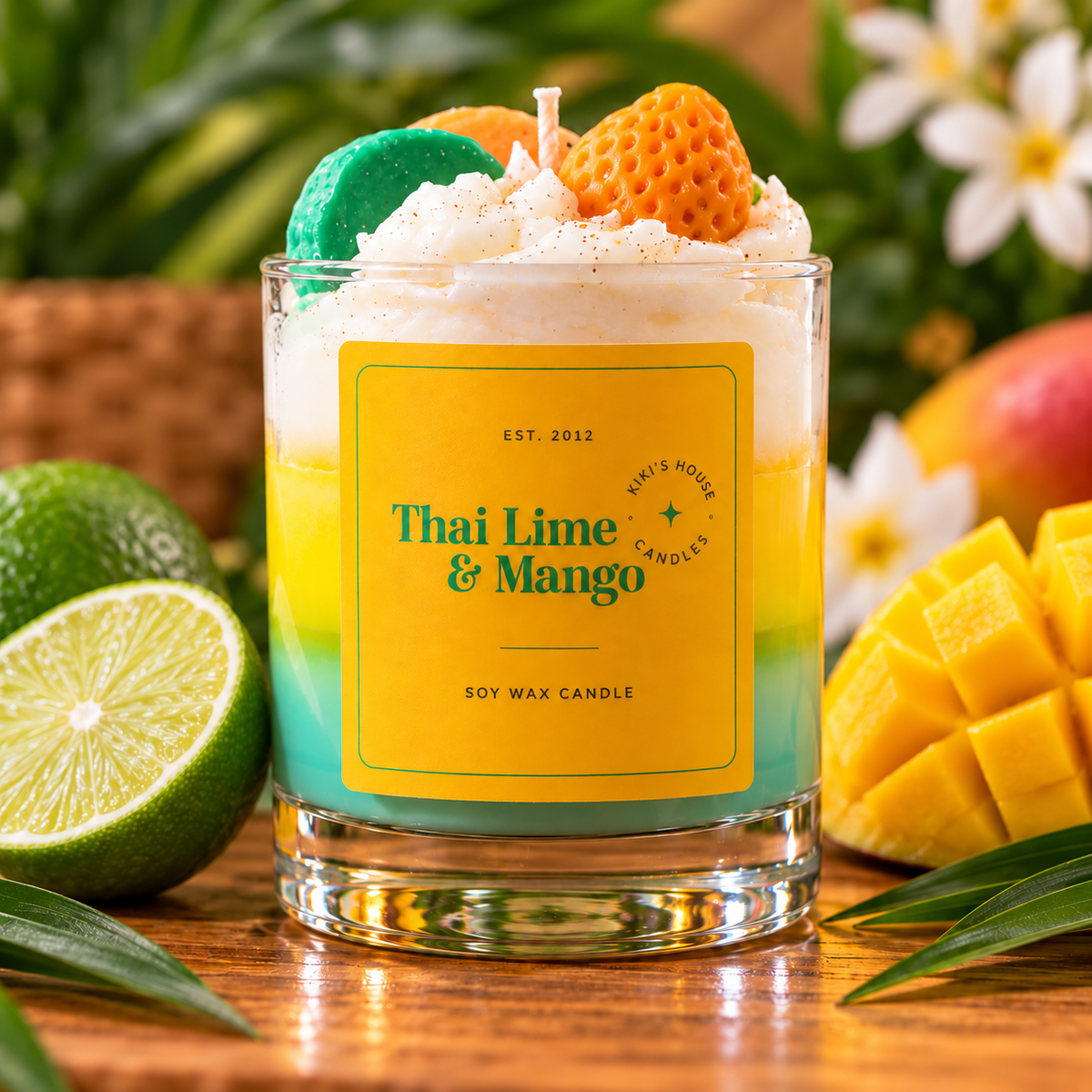 Thai Lime & Mango Whipped Soy Candle