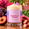Black Plum & Rhubarb Whipped Soy Candle