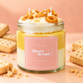 Short Bread whipped jar soy candle by KiKi's House